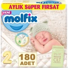 Molfix Mini 2 Numara Bantlı Bebek Bezi 180 Adet