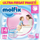 Molfix Maxi 4 Numara Külot Bebek Bezi 4x86 Adet