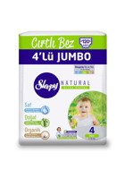 Sleepy Maxi Jumbo Paket 4 Numara Cırtlı Bebek Bezi 120 Adet