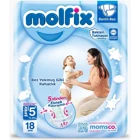 Molfix Junior Plus 5 Numara Bantlı Bebek Bezi 18 Adet