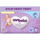 Canbebe Maxi Plus 4 Numara Bantlı Bebek Bezi 150 Adet