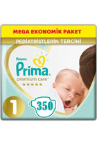 Prima Yenidoğan 1 Numara Cırtlı Bebek Bezi 350 Adet