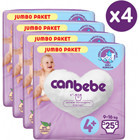 Canbebe Maxi Jumbo Paket 4 + Numara Bantlı Bebek Bezi 100 Adet