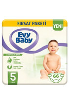 Evy Baby Fırsat Paketi Yenidoğan 1 Numara Cırtlı Bebek Bezi 66 Adet