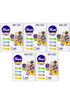 Sleepy Extra 6 Numara Organik Cırtlı Bebek Bezi 5x64 Adet