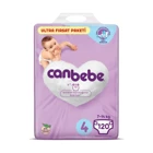 Canbebe 4 Numara Bantlı Bebek Bezi 120 Adet