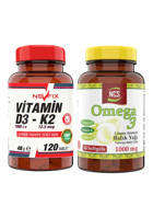 Nevfıx Vitamin D3 K2 Çocuk Yetişkin 120 Adet