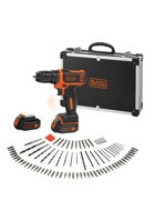 Black&Decker BDCDD12BAFC 10.8 V 1.5 Ah Kömürsüz Çift Akülü Vidalama Makinesi + Taşıma Çantası Seti