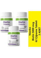 Voonka Biotin Chewable Yetişkin Mineral 3x62 Adet