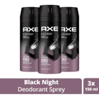 Axe Black Night Pudrasız Ter Önleyici Sprey Erkek 3x150 ml