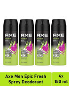 Axe Epic Fresh Pudrasız Ter Önleyici Sprey Erkek 4x150 ml