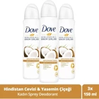 Dove Pudrasız Ter Önleyici Antiperspirant Sprey Kadın 3x150 ml