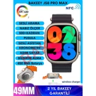 Bakeey Js8 Pro Max Su Geçirmez 49 mm Silikon Kordon Kare Tansiyon Ölçen Sim Kartlı Akıllı Saat Siyah