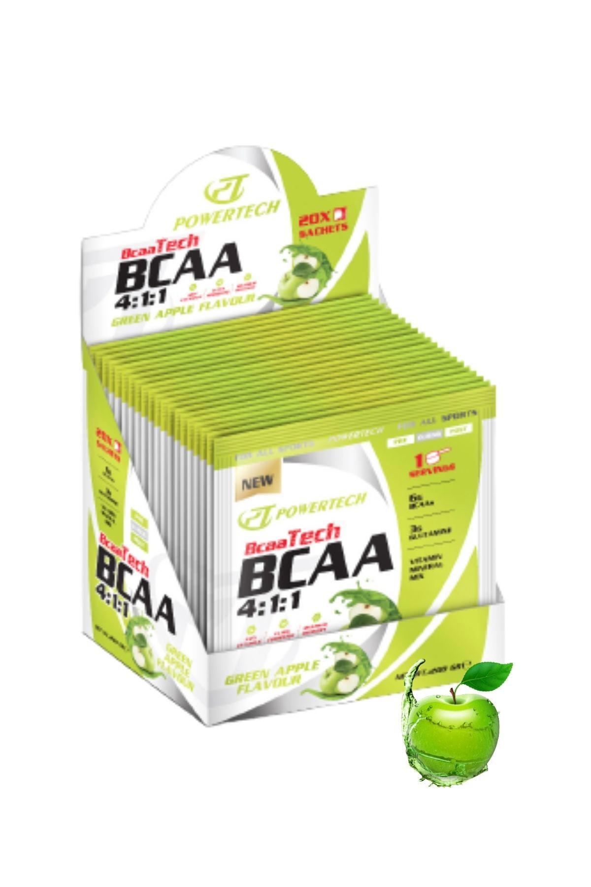 BCAAtech Yeşil Elma Aromalı Glutamin BCAA 20 Şase