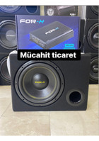 Forx Xw-12 1200 W Subwoofer Siyah + 4 Kanallı Anfi 2400W