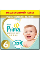 Prima Premium Care 6 Numara Cırtlı Bebek Bezi 175 Adet