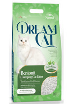 Dream Cat Aloe Vera Kokulu Topaklanan İnce Taneli Bentonit Kedi Kumu 10 lt