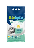 Biokat'S Bianco Fresh Topaklanan İnce Taneli Bentonit Kedi Kumu 10 lt