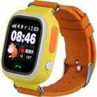 Alcatech Q90 GPS Silikon Kordon Kare Sim Kartlı Çocuk Akıllı Saat Turuncu