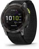 Garmin Enduro 2 (010-02754-01) Su Geçirmez 51 mm Naylon Kordon Daire Unisex Akıllı Saat Siyah