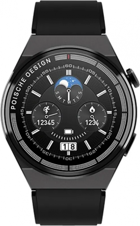 Winex Watch GT3 Max Silikon Kordon Daire Tansiyon Ölçen Unisex Akıllı Saat Siyah