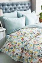 Mira Home Pamuk Polyester Dört Mevsim 160 x 200 cm Desenli Tek Kişilik Nevresim Takımı Çok Renkli