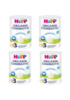 Hipp Combiotic Tahılsız Glutensiz Organik Probiyotikli 3 Numara Devam Sütü 4x350 gr