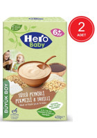 Hero Baby Tahıllı Glutensiz Pekmez Peynir Kaşık Maması 2x400 gr