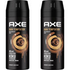 Axe Dark Temptation Pudrasız Ter Önleyici Sprey Erkek Deodorant 2x150 ml