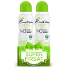 Emotion Detox Fresh Pudrasız Sprey Kadın Deodorant 2x150 ml