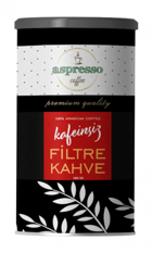 Aspresso Kafeinsiz Arabica Öğütülmüş Filtre Kahve 500 gr