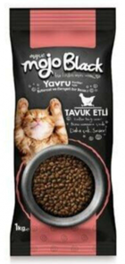 MyCat Mojo Black Tavuklu Tahıllı Yavru Kuru Kedi Maması 1 kg