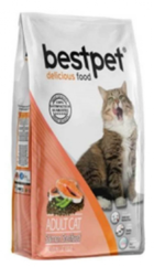 Bestpet Somonlu Kısırlaştırılmış Tahıllı Yetişkin Kuru Kedi Maması 1 kg