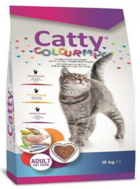 Catty Colour Mix Pirinçli Tavuklu Tahıllı Yetişkin Kuru Kedi Maması 15 kg