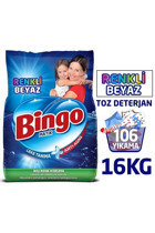 Bingo Matik Renkliler ve Beyazlar İçin 106 Yıkama Toz Deterjan 2x8 kg