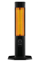Luxeva LXV 1800 2000 Watt 1 Dilimli Kule Tipi Infrared Isıtıcı Siyah