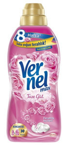 Vernel Max Konsantre Taze Gül 30 Yıkama Yumuşatıcı 720 ml