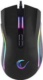 Rampage SMX-R44 RGB Yatay Makrolu Kablolu Siyah Optik Gaming Mouse