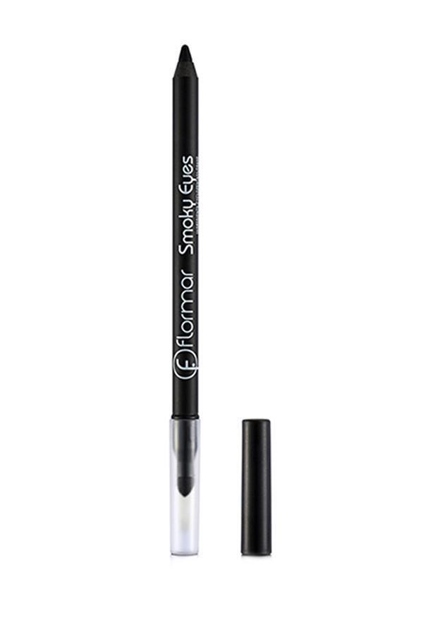 Flormar Smoky Çift Taraflı Suya Dayanıklı Mat 001 Siyah Kalıcı Kalem Eyeliner