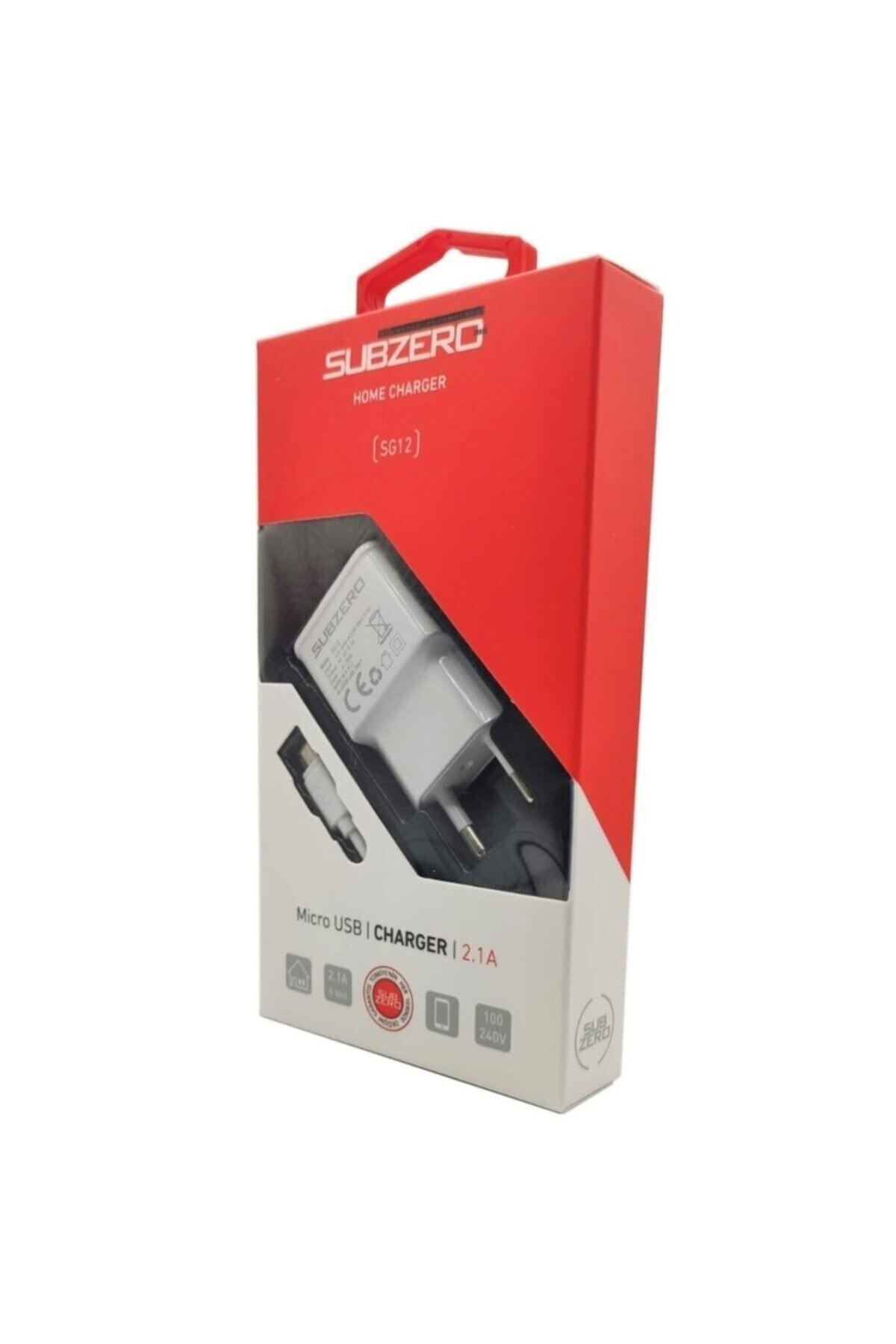 Subzero Sg12 Universal Micro USB Kablolu Hızlı Şarj Aleti Beyaz