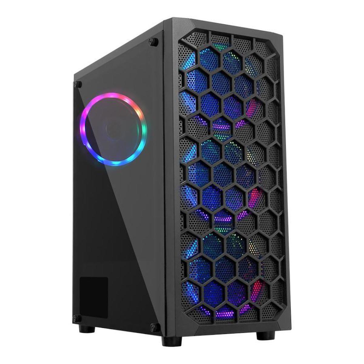 Frisby Fc 8955G RGB 4 Fanlı Siyah Dikey Kullanım ATX Oyuncu Bilgisayar Kasası