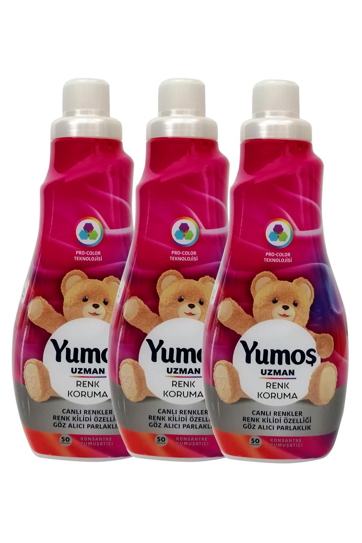 Yumoş Uzman Bakım Renk Koruma Konsantre 50 Yıkama Yumuşatıcı 3 x 1.2 lt