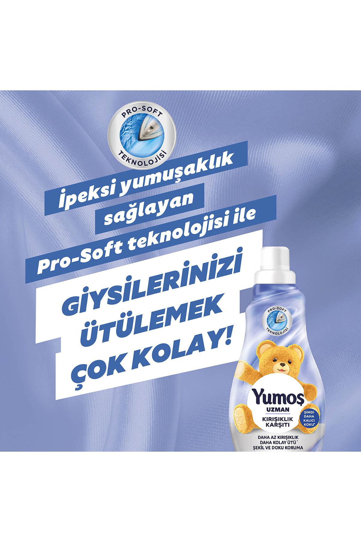 Yumoş Uzman Bakım Kırışıklık Karşıtı Konsantre 50 Yıkama Yumuşatıcı 1.2 lt