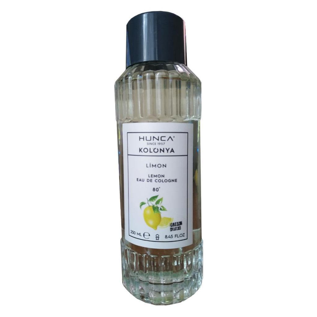 Hunca Limon Cam Şişe Kolonya 250 ml