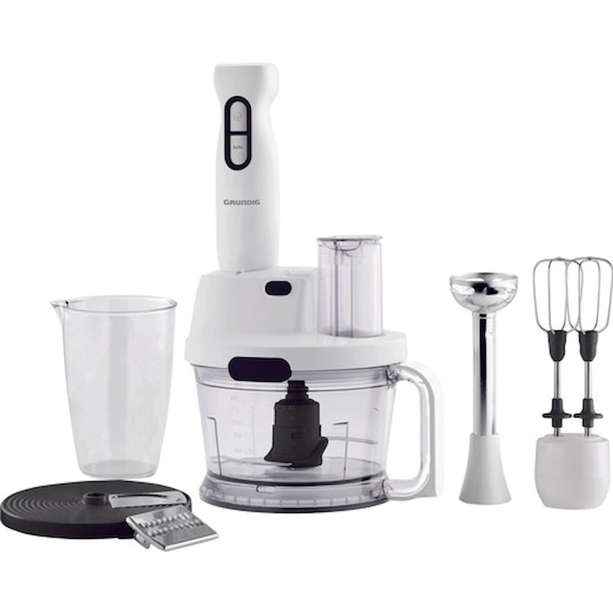 Grundig 900 ml Turbolu Çift Bıçaklı Blender Seti Beyaz