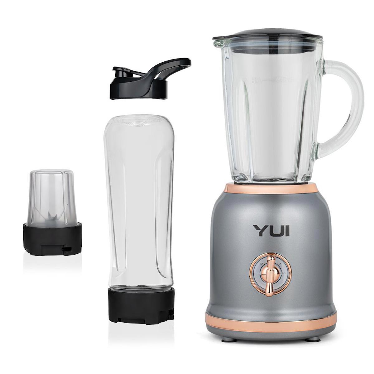 Yui M18 Çift Bıçaklı Sürahili Blender Gri