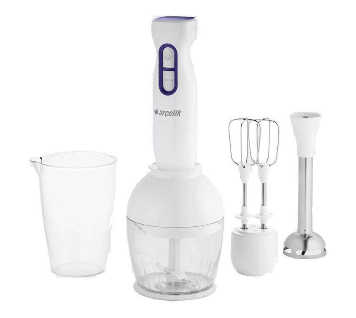 Arçelik K1253 Hbs 900 ml Turbolu Çift Bıçaklı Blender Seti Beyaz