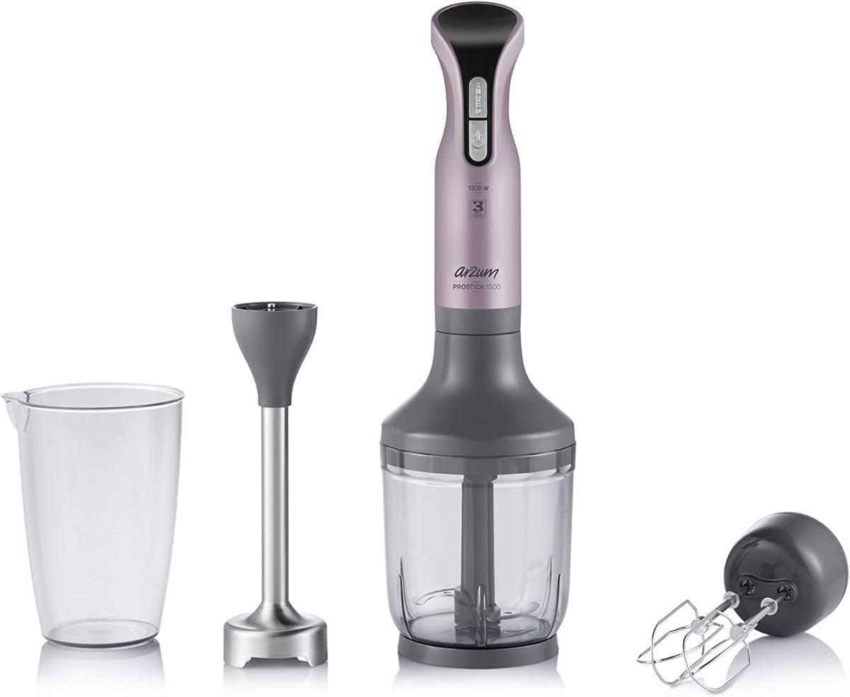 Arzum Ar1071 Prostick 900 ml Turbolu Çift Bıçaklı Blender Seti Mor