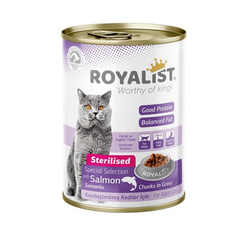 Royalist Chunks In Gravy Kısırlaştırılmış Somonlu Yaş Kedi Maması 400 gr