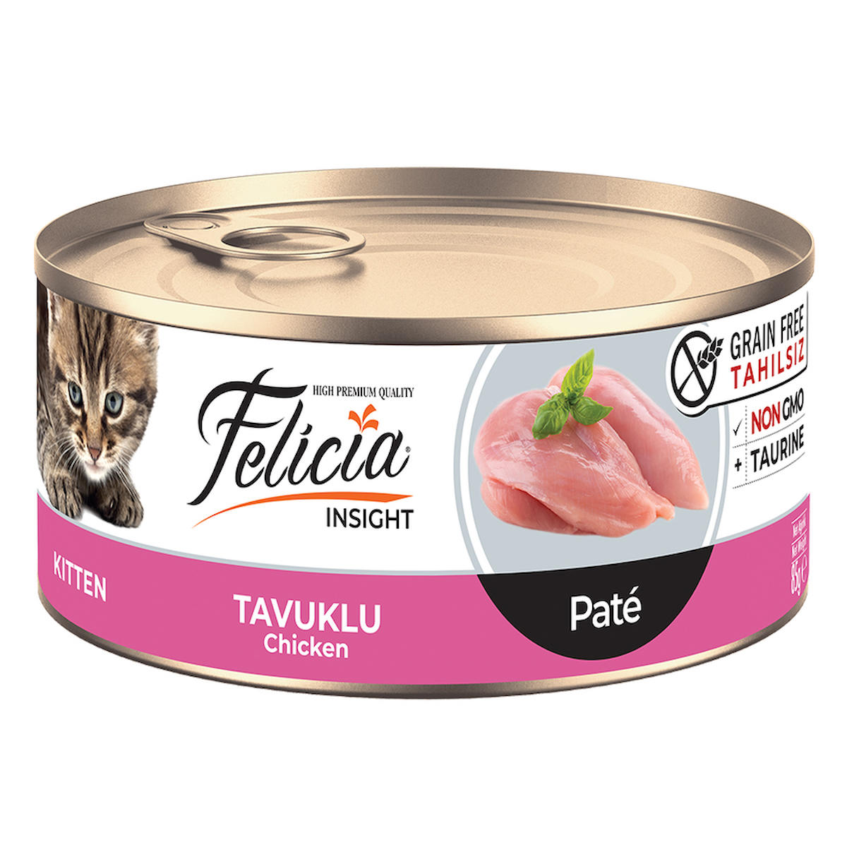 Felicia Insight Tavuklu Yavru Yaş Kedi Maması 24x85 gr